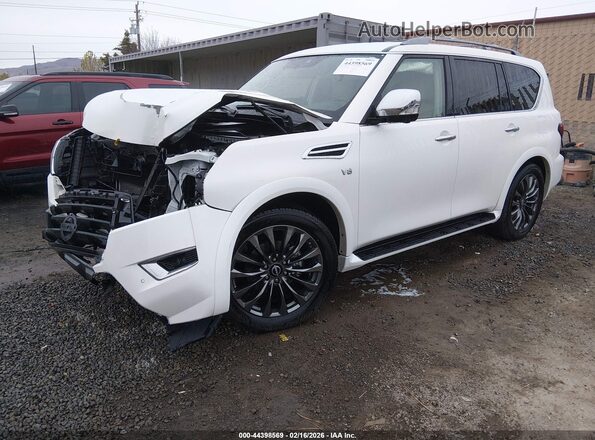 JN8AY2DB5N9814981 2022 NISSAN ARMADA White Передня ліва чверть