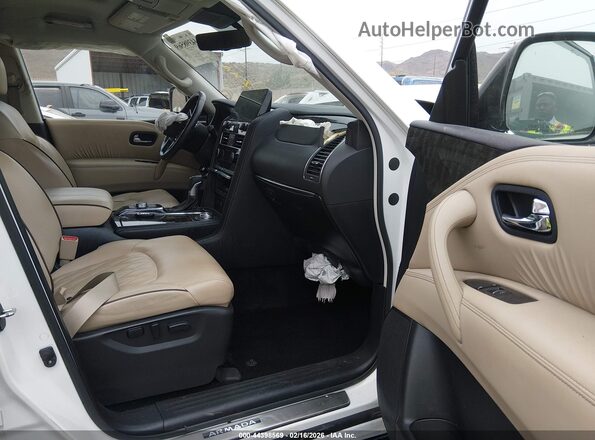 JN8AY2DB5N9814981 2022 NISSAN ARMADA White Вид салону спереду