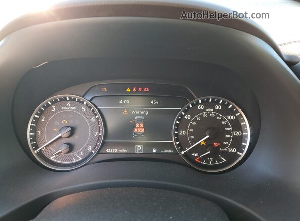 JN8AY2DB6M9793900 2021 NISSAN ARMADA Gray Instrument cluster view