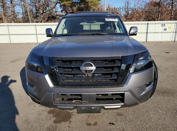 JN8AY2DB6M9793900 2021 NISSAN ARMADA Gray Front view