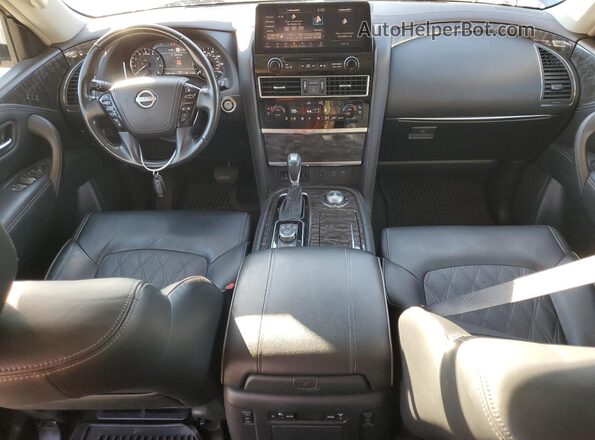 JN8AY2DB6M9793900 2021 NISSAN ARMADA Gray Dashboard view