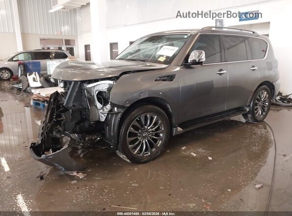 JN8AY2DB6P9835082 2023 NISSAN ARMADA Gray Vista tres cuartos delantera izquierda