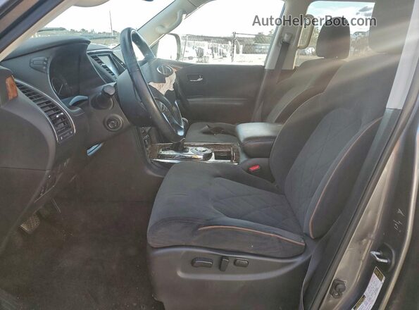 JN8AY2ND2L9106488 2020 NISSAN ARMADA Gray Вид салону спереду