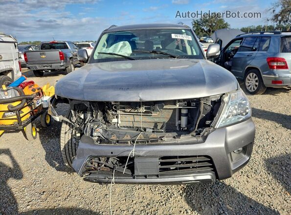 JN8AY2ND2L9106488 2020 NISSAN ARMADA Gray Вид спереду