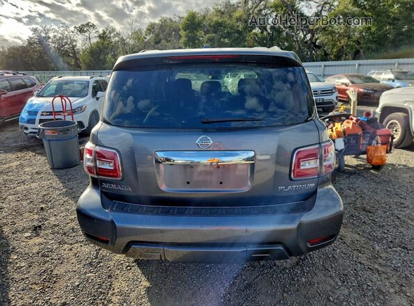 JN8AY2ND2L9106488 2020 NISSAN ARMADA Gray Вид ззаду