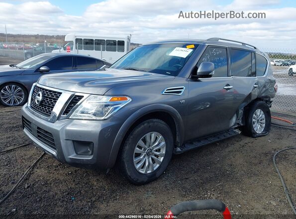 JN8AY2ND6L9106221 2020 NISSAN ARMADA Gray Przód lewy