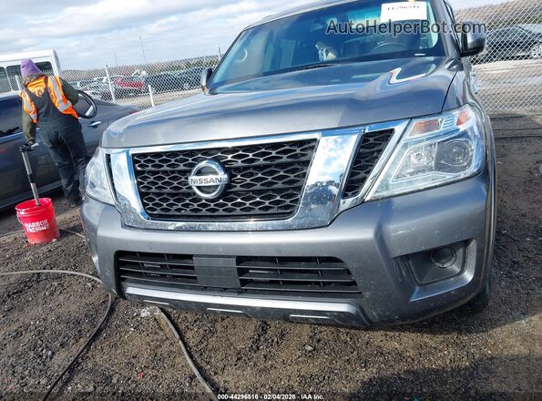 JN8AY2ND6L9106221 2020 NISSAN ARMADA Gray Widok zestawu wskaźników