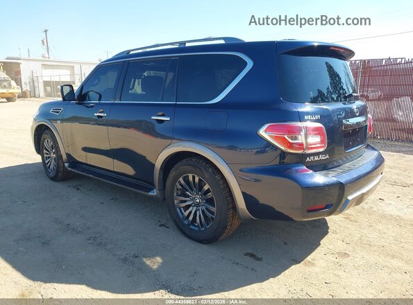 JN8AY2NE4J9735014 2018 NISSAN ARMADA Blue Հետևի ձախ