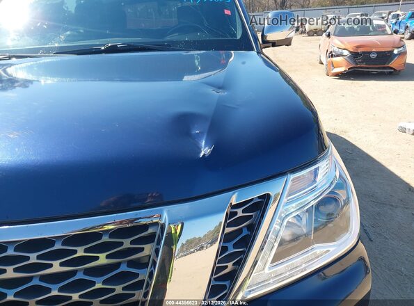 JN8AY2NE4J9735014 2018 NISSAN ARMADA Blue Դիմացի տեսք