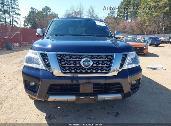 JN8AY2NE4J9735014 2018 NISSAN ARMADA Blue Սարքավորումների վահանակի տեսք