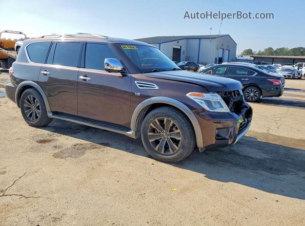 JN8AY2NF2H9301290 2017 NISSAN ARMADA Бордовый Передняя правая четверть