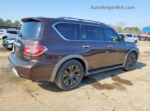 JN8AY2NF2H9301290 2017 NISSAN ARMADA Бордовый Задняя правая четверть