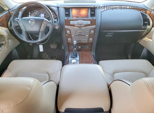 JN8AY2NF2H9301290 2017 NISSAN ARMADA Бордовый Вид панели приборов