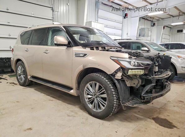 JN8AZ2AC9N9485311 2022 INFINITI QX80 Gold Delantero derecho