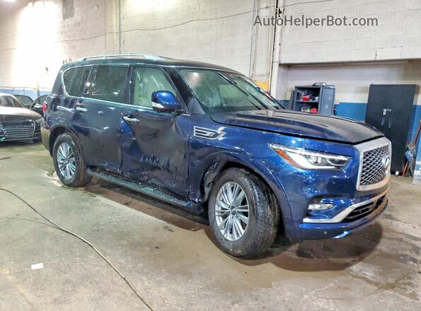 JN8AZ2ADXP9875152 2023 INFINITI QX80 Blue Передня права чверть