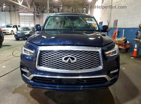 JN8AZ2ADXP9875152 2023 INFINITI QX80 Blue Вид спереду