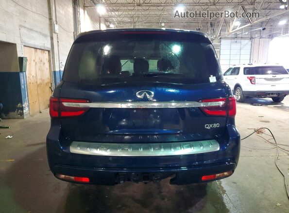 JN8AZ2ADXP9875152 2023 INFINITI QX80 Blue Вид ззаду