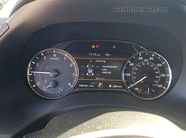 JN8AZ2AE3M9268711 2021 INFINITI QX80 White Vista del cuadro de instrumentos