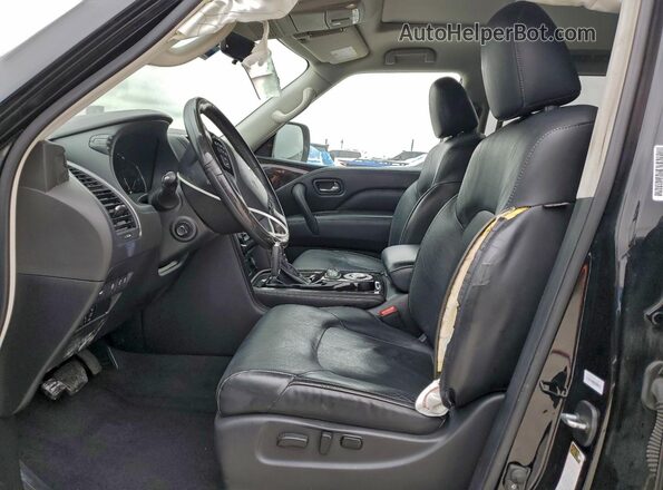 JN8AZ2AF2M9719152 2021 INFINITI QX80 Black Front interior view