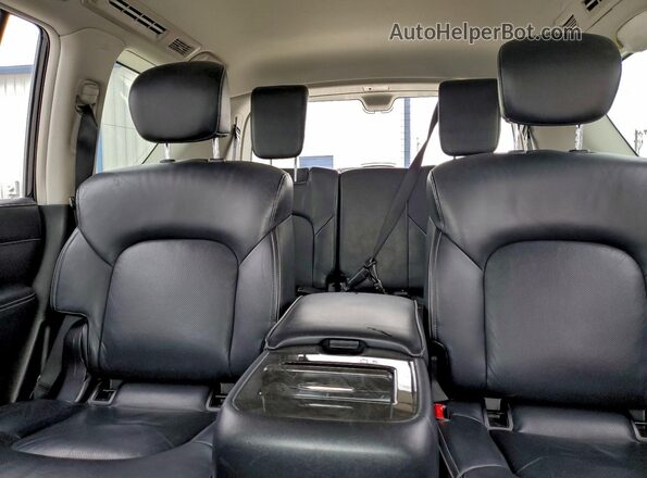 JN8AZ2AF2M9719152 2021 INFINITI QX80 Black Rear seats view