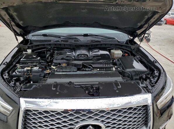 JN8AZ2AF2M9719152 2021 INFINITI QX80 Black Engine compartment view