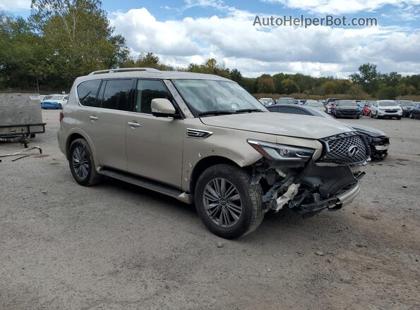 JN8AZ2AF6P9756743 2023 INFINITI QX80 Beige Przód prawy
