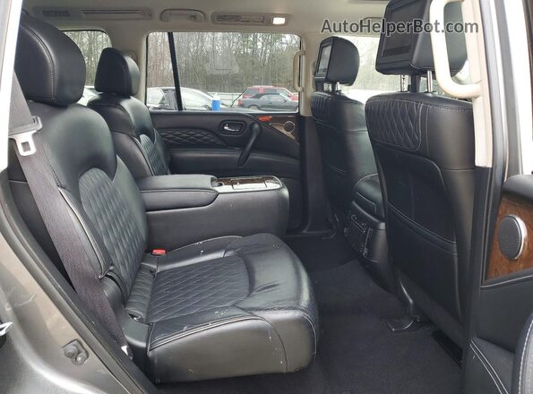 JN8AZ2NEXK9229976 2019 INFINITI QX80 Серый Вид задней части салона