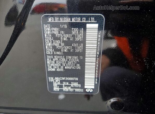 JN8AZ2NF2K9685799 2019 INFINITI QX80 Black 