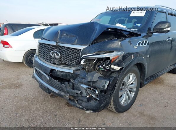 JN8AZ2NF6G9611101 2016 INFINITI QX80 Black Widok z przodu