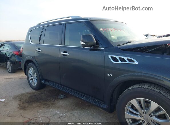 JN8AZ2NF6G9611101 2016 INFINITI QX80 Black Widok wnętrza z tyłu