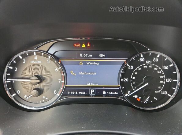 JN8AZ2NF6L9701875 2020 INFINITI QX80 White ხელსაწყოთა პანელის ხედი