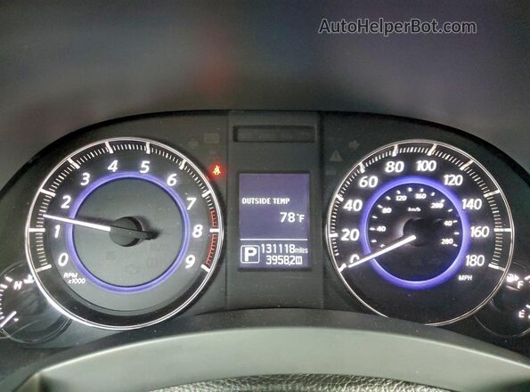 JN8CS1MU2GM670246 2016 INFINITI QX70 Black Widok zestawu wskaźników
