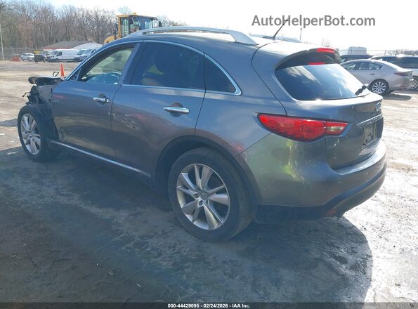 JN8CS1MU3GM130033 2016 INFINITI QX70 Серый Задняя левая четверть