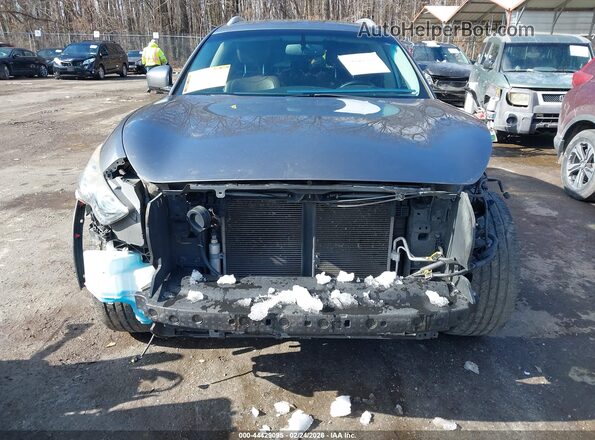 JN8CS1MU3GM130033 2016 INFINITI QX70 Серый Вид задней части салона