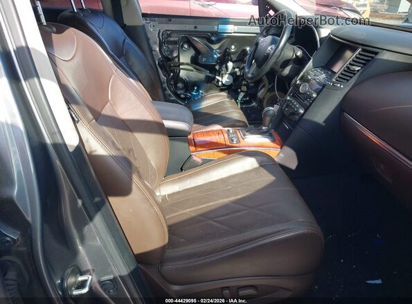 JN8CS1MU3GM130033 2016 INFINITI QX70 Серый Вид салона спереди