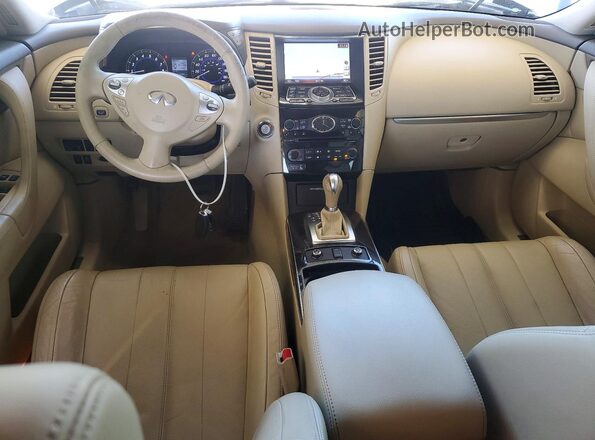 JN8CS1MU8GM130206 2016 INFINITI QX70 Белый Вид панели приборов