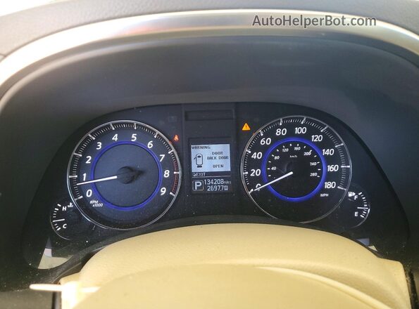 JN8CS1MU8GM130206 2016 INFINITI QX70 Белый Вид щитка приборов