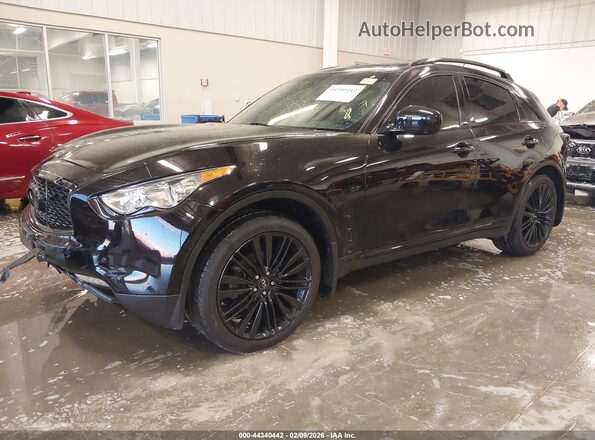 JN8CS1MW9HM416598 2017 INFINITI QX70 Black Vista tres cuartos delantera izquierda