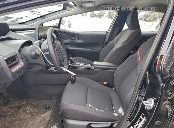 JTDACACU0S3053279 2025 TOYOTA PRIUS Black Front interior view