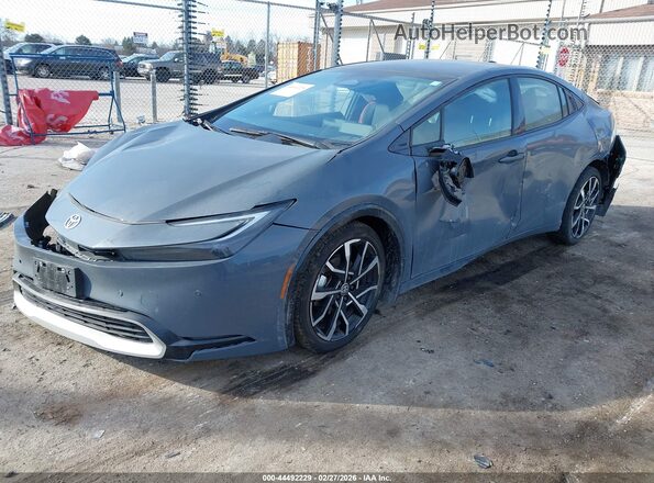 JTDACACU7R3026316 2024 TOYOTA PRIUS PRIME Gray Vista tres cuartos delantera izquierda