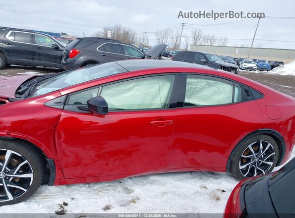 JTDACACUXR3022938 2024 TOYOTA PRIUS PRIME Red Панорамний вид салону 360°