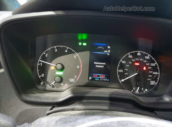 JTDBDMHE9P3004612 2023 TOYOTA LL Синий Вид щитка приборов