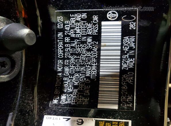 JTDBDMHE9P3004612 2023 TOYOTA LL Синий Вид подкапотного пространства