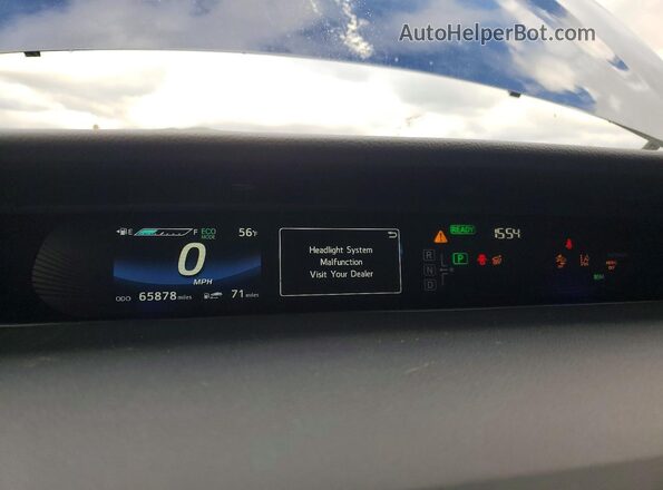 JTDBVRBD2KA006927 2019 TOYOTA MIRAI Blue Սարքավորումների վահանակի տեսք