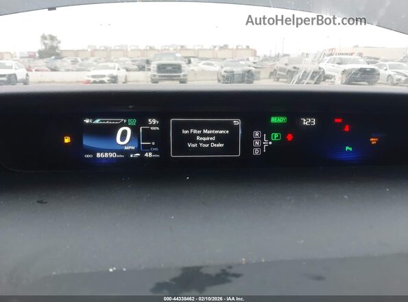 JTDBVRBD3HA001762 2017 TOYOTA MIRAI Dark Blue უკანა სავარძლების ხედი