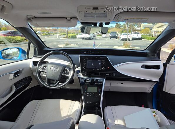 JTDBVRBD3JA004358 2018 TOYOTA MIRAI Blue Vista del cuadro de instrumentos