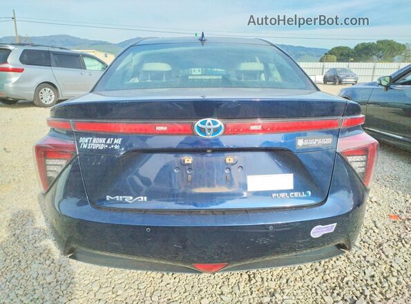 JTDBVRBD4JA005437 2018 TOYOTA MIRAI Blue Հետևի տեսք