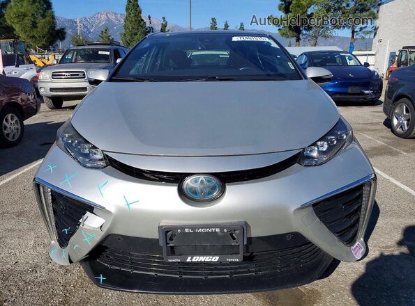 JTDBVRBD6KA005943 2019 TOYOTA MIRAI Серебряный Вид спереди