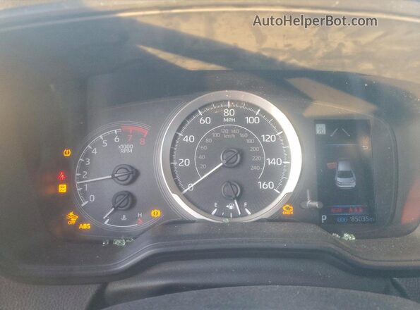 JTDEPMAE3N3000874 2022 TOYOTA LL White Instrument cluster view