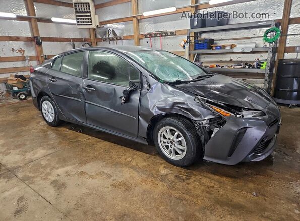 JTDKAMFU1N3169702 2022 TOYOTA PRIUS Серый Передняя правая четверть